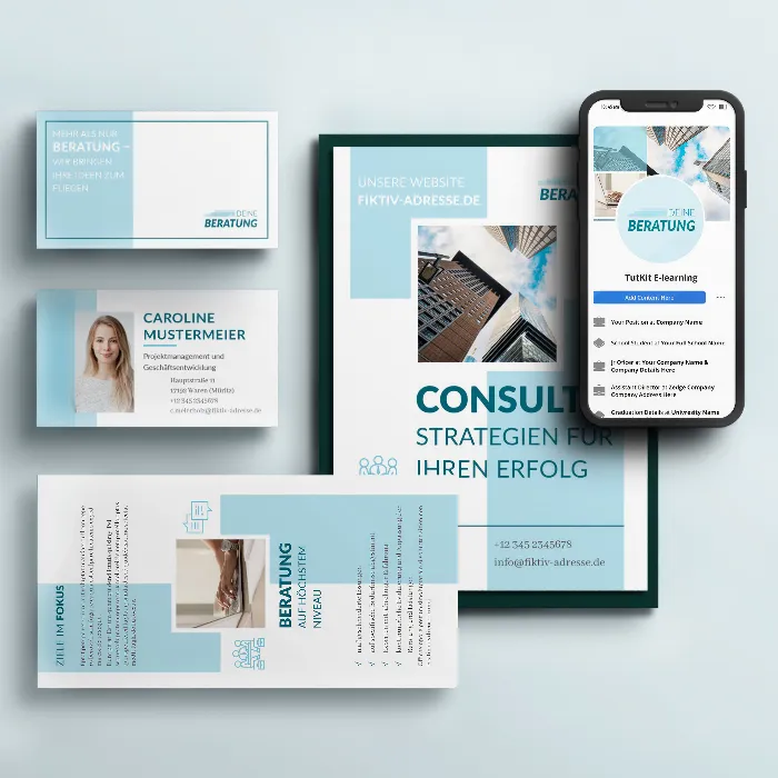 „Consulting“ – Corporate Design für Coaches und Berater mit Briefpapier, Visitenkarte & Co.