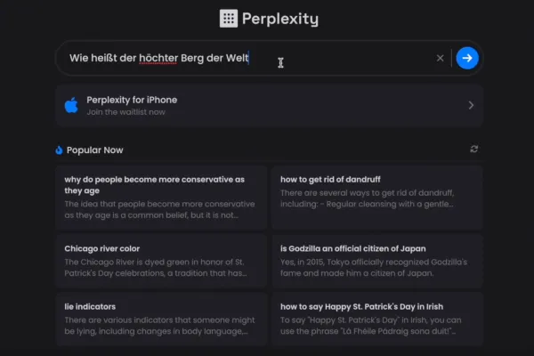 KI-Tools für Texte: Perplexity