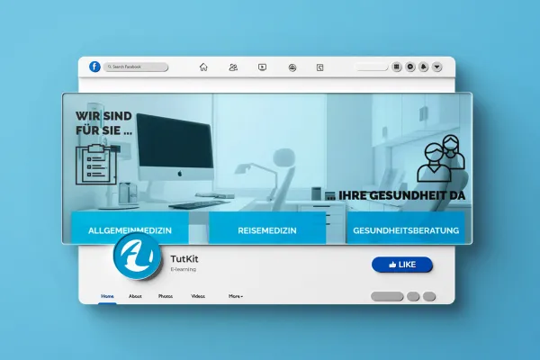 Design-Vorlagen für Ärzte, Zahnärzte, Gesundheitswesen: Facebook-Titelbild