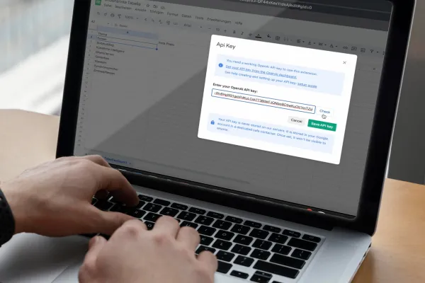 Google Tabellen mit ChatGPT verbinden
