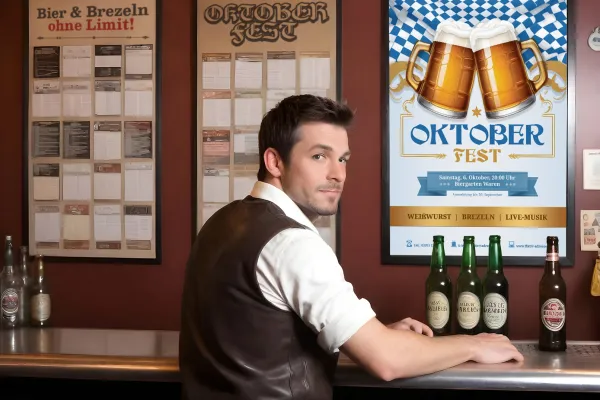 Die Oktoberfest-Plakate lassen sich in verschiedenen Programmen frei bearbeiten.