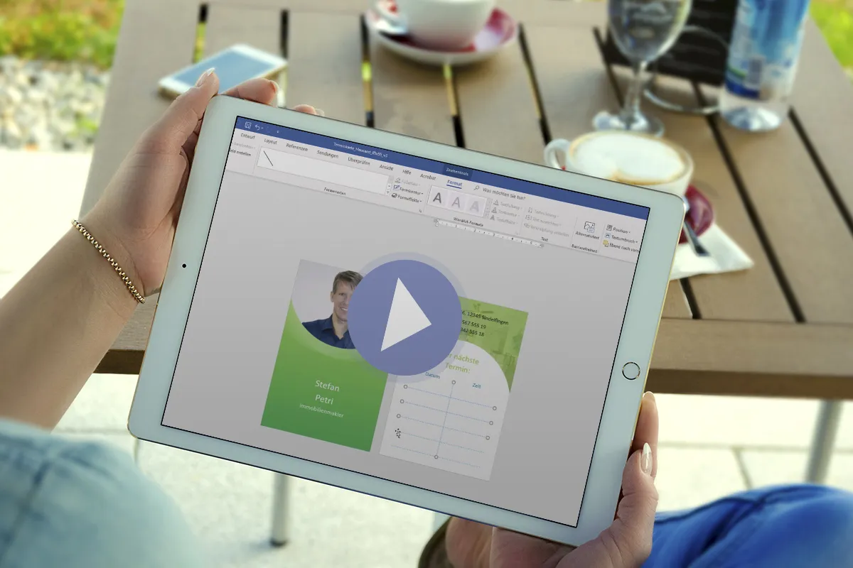 Word-Tutorial: Vorlagen für Termin- und Stempelkarten anpassen