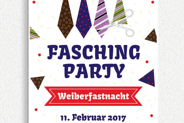 Poster, Flyer und Plakate für Karneval, Fasching und Fastnacht