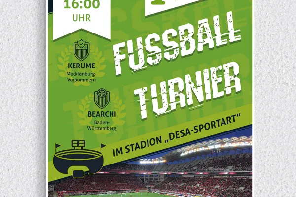 Poster, Flyer und Plakate für Sportveranstaltungen