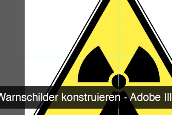 Beispielbild aus der Einführung in Adobe Illustrator, Grundlagen lernen: Warnschilder