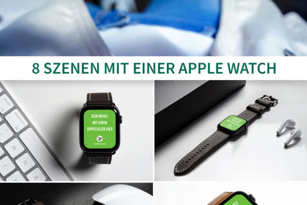 Mockup Photoshop pentru designuri digitale: Apple Watch