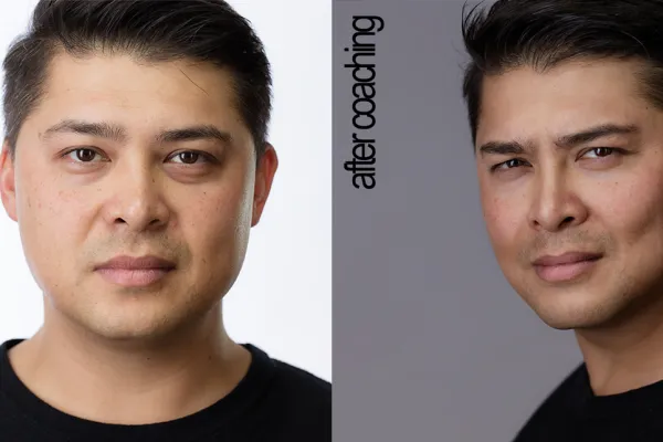 Headshot Portrait eines Mannes aus dem Tutorial zur Headshot-Fotografie