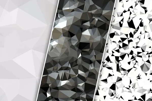 Polygon Background in Schwarz