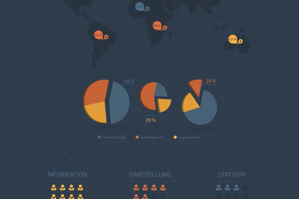 Design-Vorlage für eine Infografik