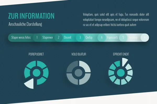 Design-Vorlage für eine Infografik