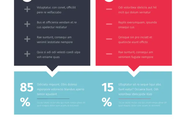 Design-Vorlage für eine Infografik