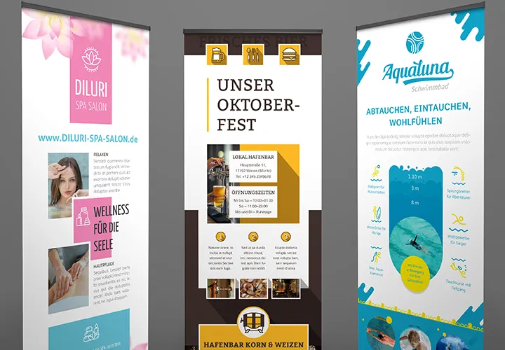 Roll-up Design-Vorlagen: Überragendes gestalten