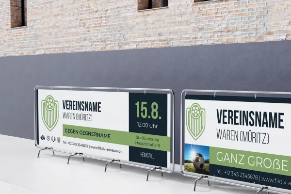 Vorlagen für Banner für Vereine