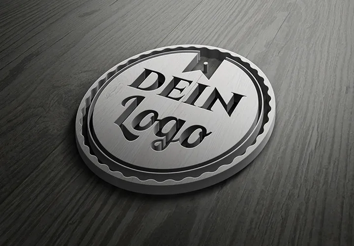 Logo-Mockups für 3D-, Glanz- und Relief-Effekte