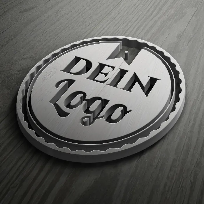 Logo-Mockups für 3D-, Glanz- und Relief-Effekte