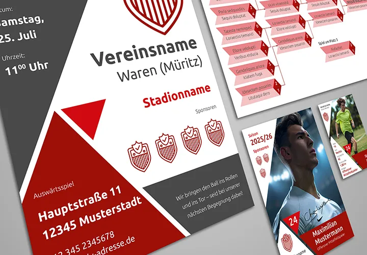 Design-Vorlagen für euren Sportverein – Komplettausstattung Vol-2. 4