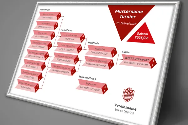 Mit dieser Vorlage lässt sich einfach ein Spielplan erstellen