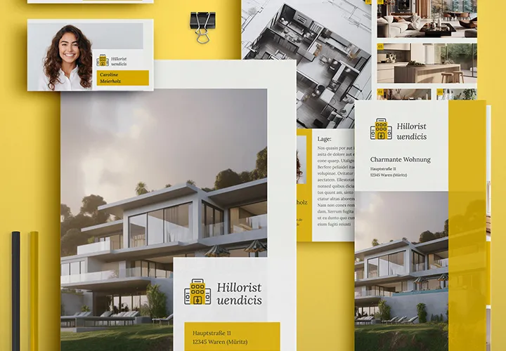 Immobilien-Marketing: Hochwertige Corporate Design-Vorlagen