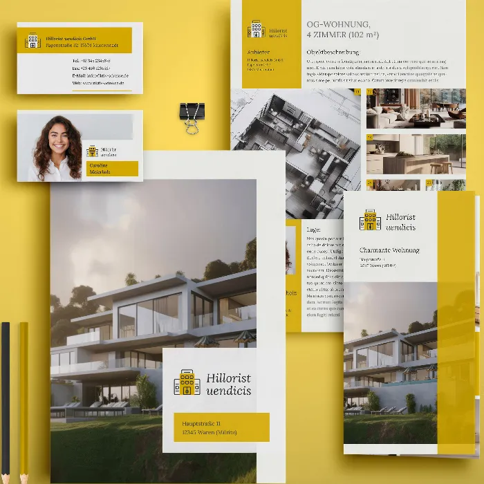 Immobilien-Marketing: Hochwertige Corporate Design-Vorlagen