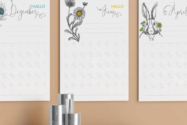 Fiecare pagină deschide noi posibilități - creează un calendar de perete personalizat pentru 2025.