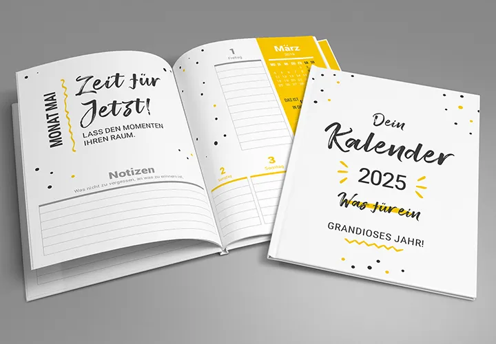 Kalender-Vorlagen 2025: Jahresplaner, Buchkalender und Co.