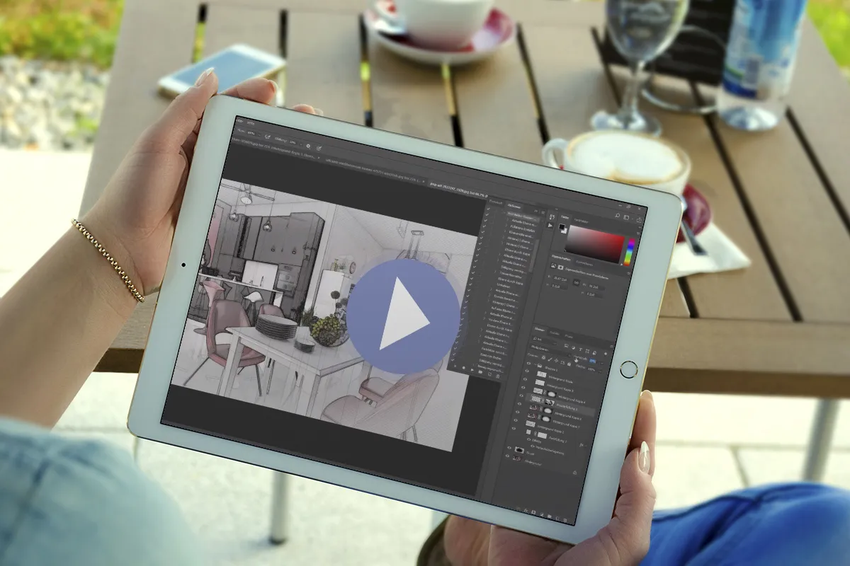 Video-Anleitung zur Photoshop-Aktion -Architektur-