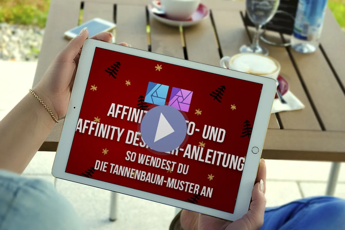 Affinity Photo- und Affinity Designer-Anleitung: So wendest du die Tannenbaum-Muster an