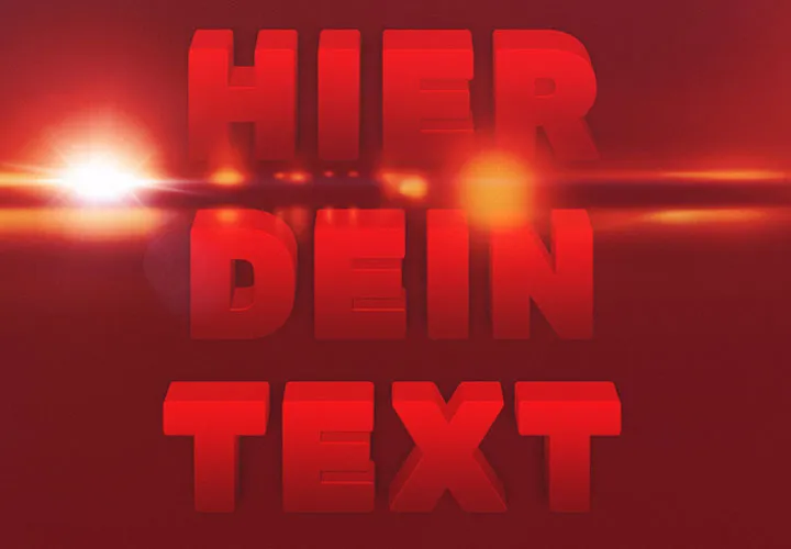 Photoshop: moderne 3D-Effekte für Text und Grafik