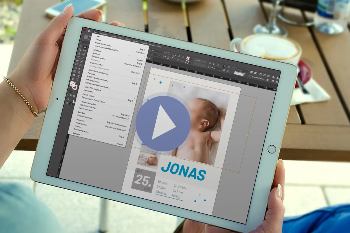 InDesign-Anleitung: Kreative Geburtskarten gestalten