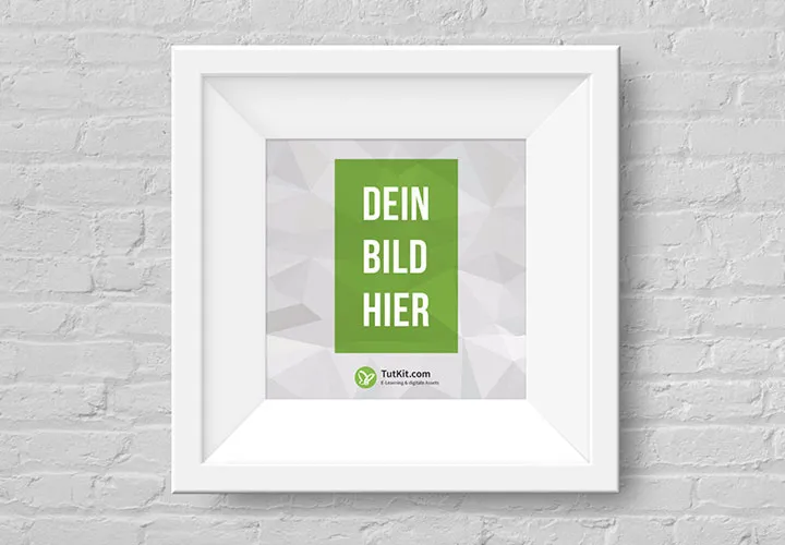 Mockups mit Bilderrahmen für verschiedene Bildformate