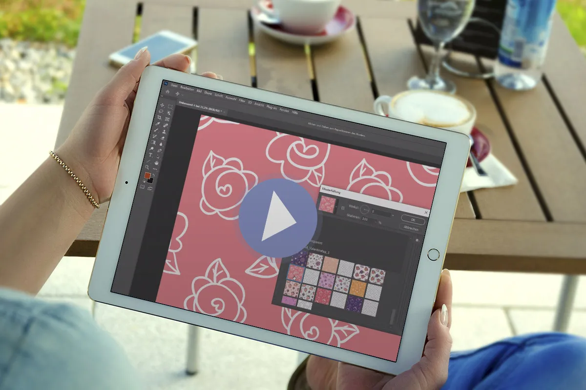 Photoshop-Anleitung: Liebevolle Hintergründe mithilfe von Mustern erzeugen