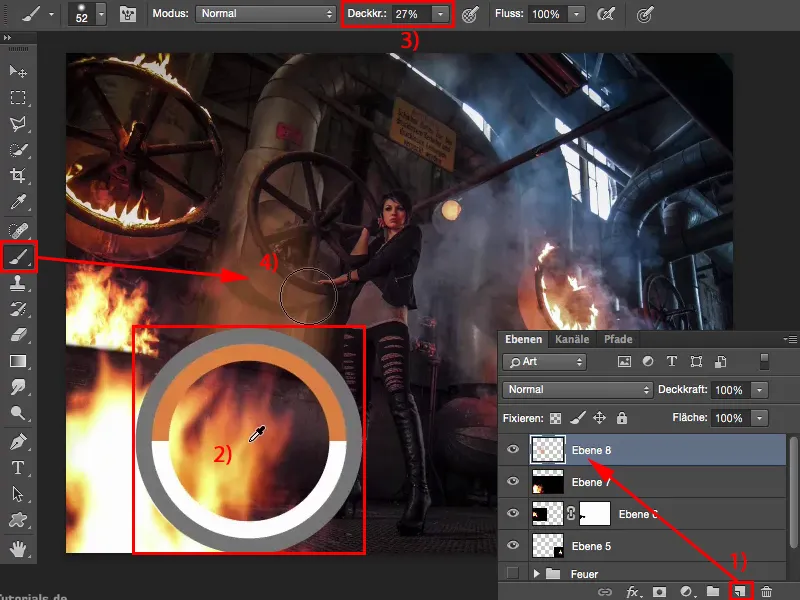 Looks & Styles mit Photoshop - Feuer