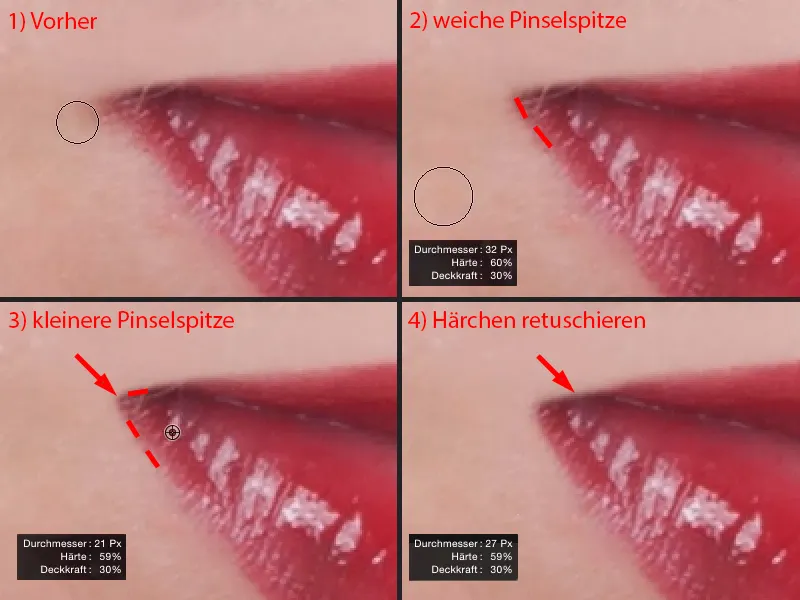 Looks & Styles mit Photoshop - Lippenretusche