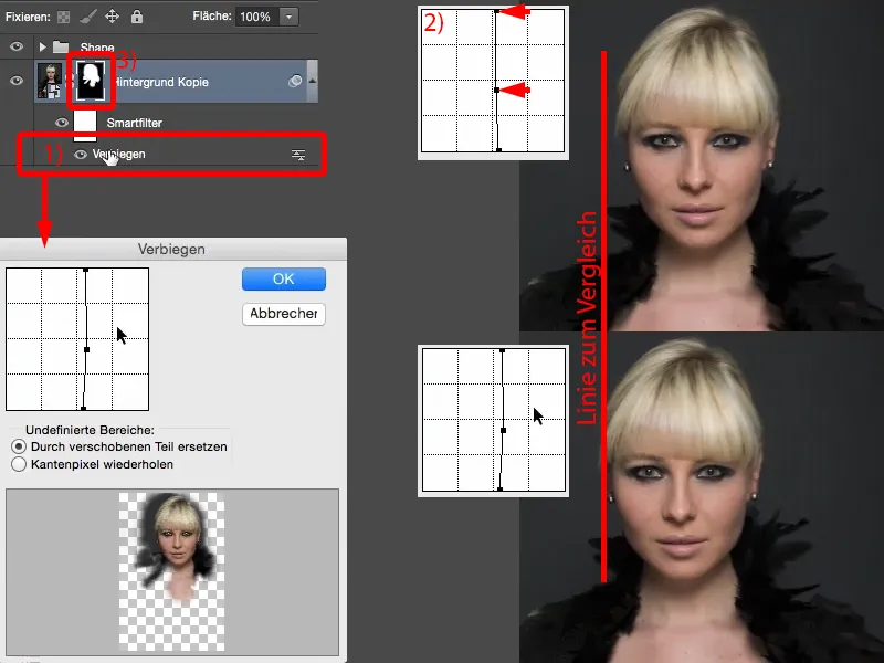 Looks & Styles mit Photoshop - Gesichtsform optimieren