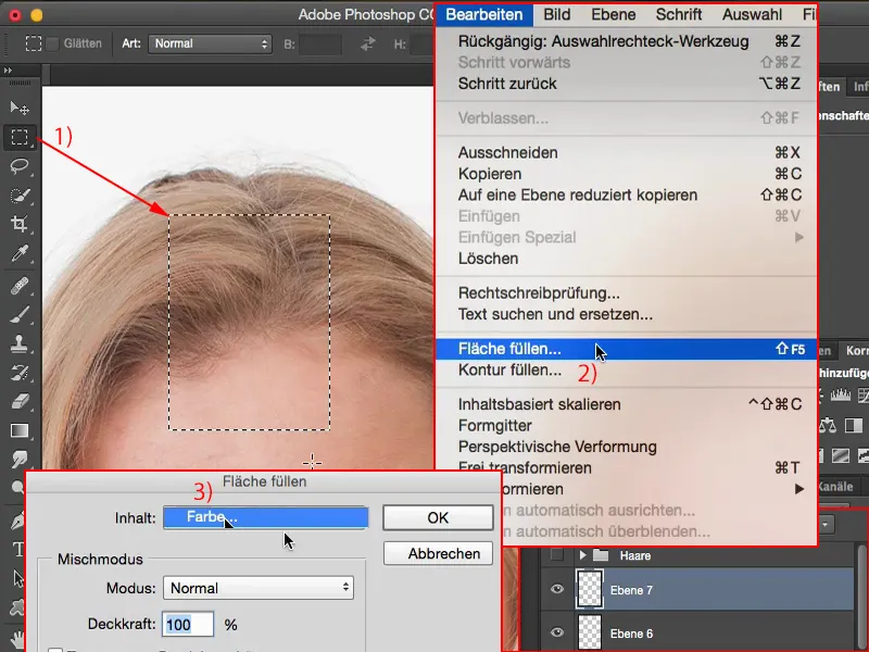 Looks & Styles mit Photoshop - Haare perfektionieren