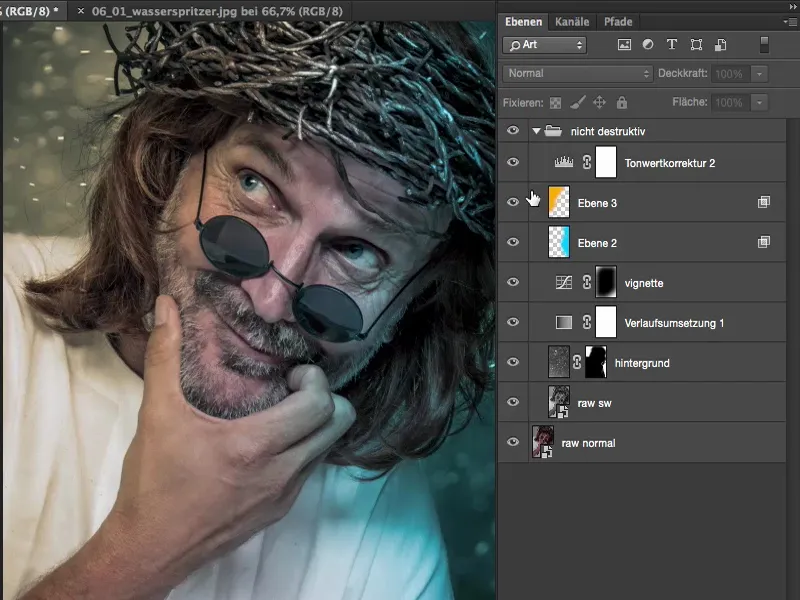 Looks &amp; Styles mit Photoshop - Nicht-destruktive vs. destruktive Arbeitsweise