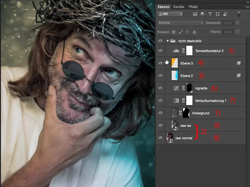 Looks &amp; Styles mit Photoshop - Nicht-destruktive vs. destruktive Arbeitsweise