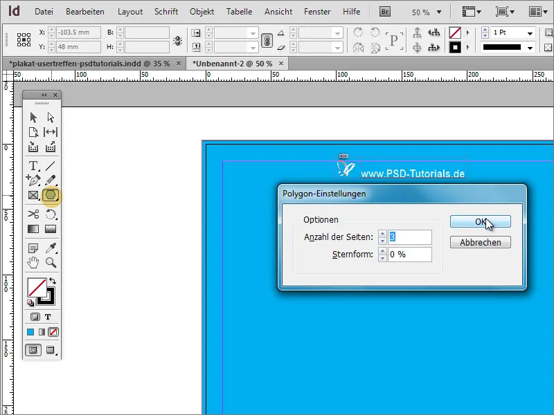 Crearea unui afiș în Adobe InDesign - Partea 1: Efect de raze.