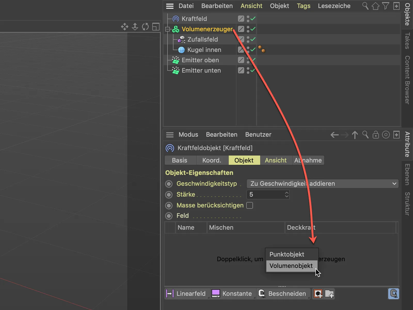 Neu in Release 21 – Vektor-Volumen und Kraftfeld