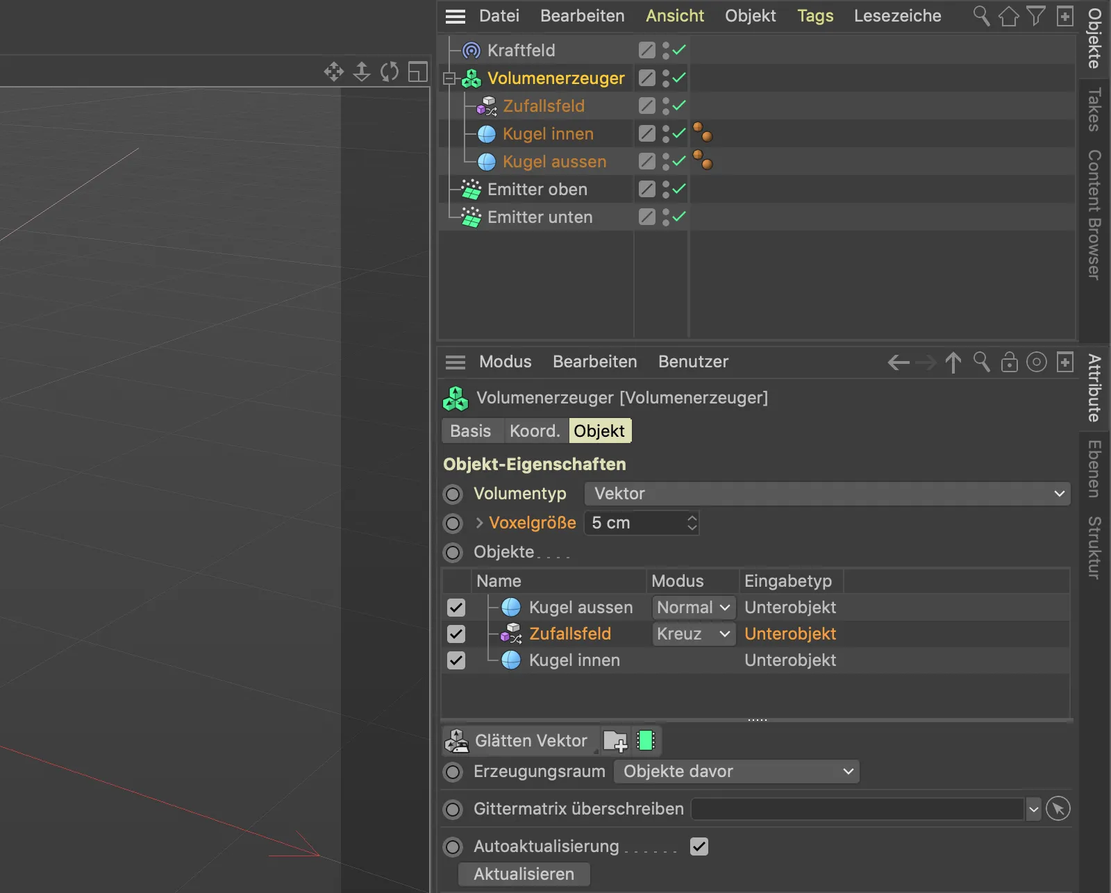 Neu in Release 21 – Vektor-Volumen und Kraftfeld