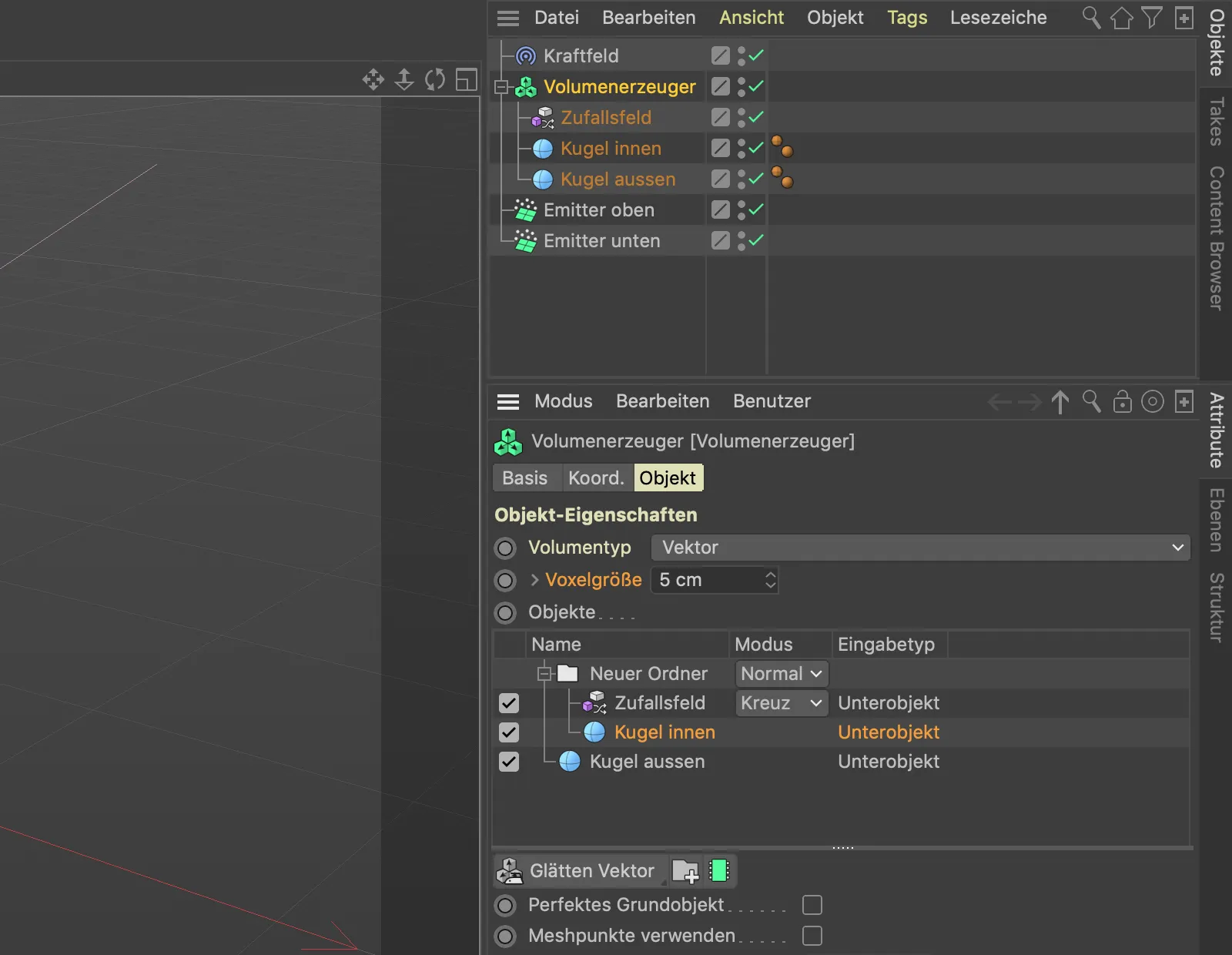 Neu in Release 21 – Vektor-Volumen und Kraftfeld