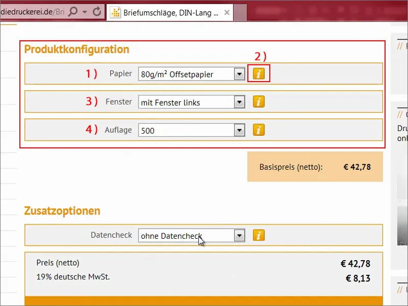 Generelle Druckvorbereitung und Briefumschläge im Businesslook gestalten