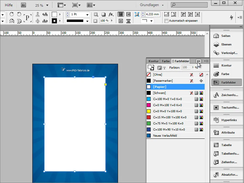 Plakat gestalten in Adobe InDesign - Teil 2: Ribboneffekt