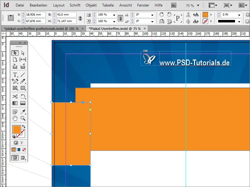 Plakat gestalten in Adobe InDesign - Teil 2: Ribboneffekt