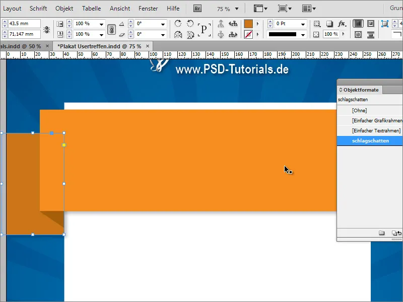 Plakat gestalten in Adobe InDesign - Teil 2: Ribboneffekt