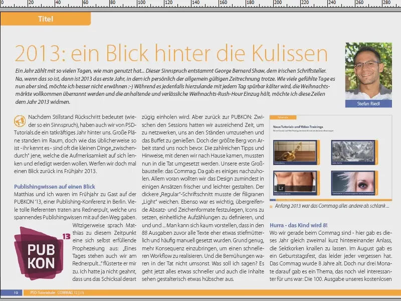 Visuelle Hilfsmittel in InDesign nutzen