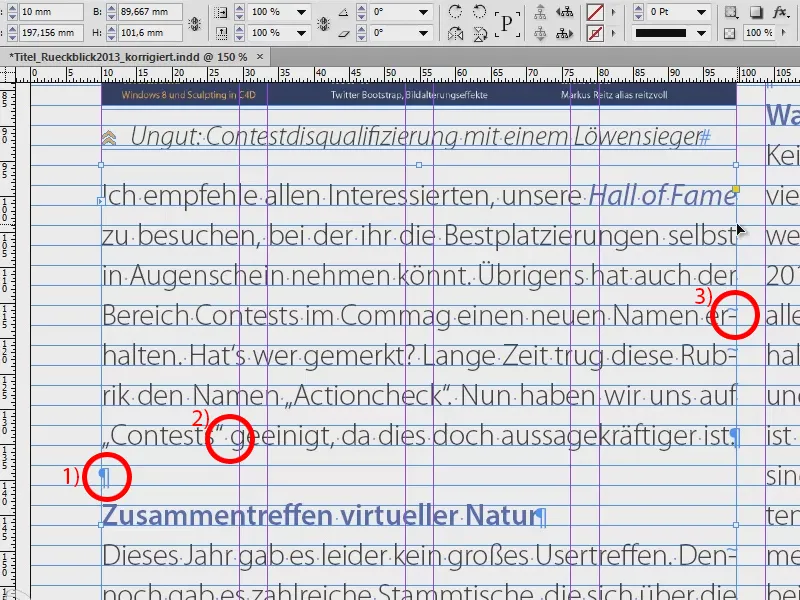 Visuelle Hilfsmittel in InDesign nutzen