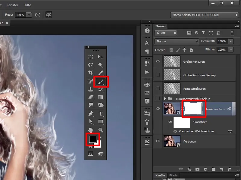 Photoshop-Composing - Foc și Gheață - Partea 03: Adăugarea focului în imagine