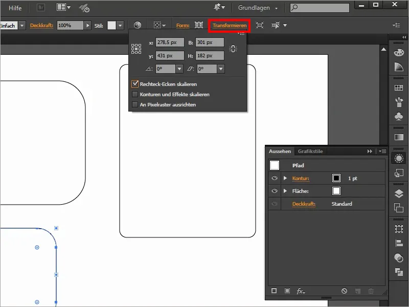 Tipps &amp; Tricks zu Adobe Illustrator: Abgerundete Ecken - drei Möglichkeiten