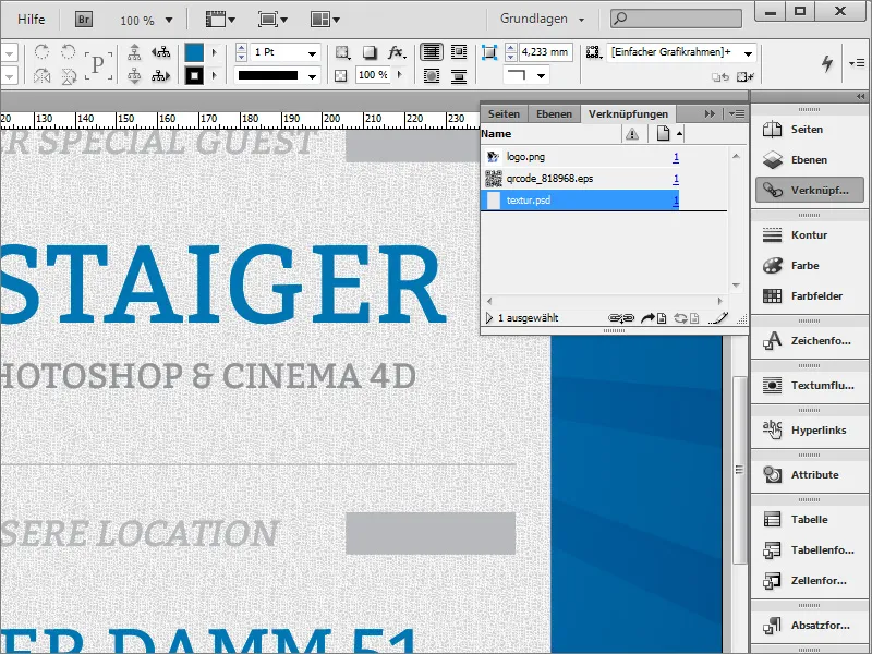 Crearea unui afiș în Adobe InDesign - Partea 4: Generarea codului QR și a texturilor